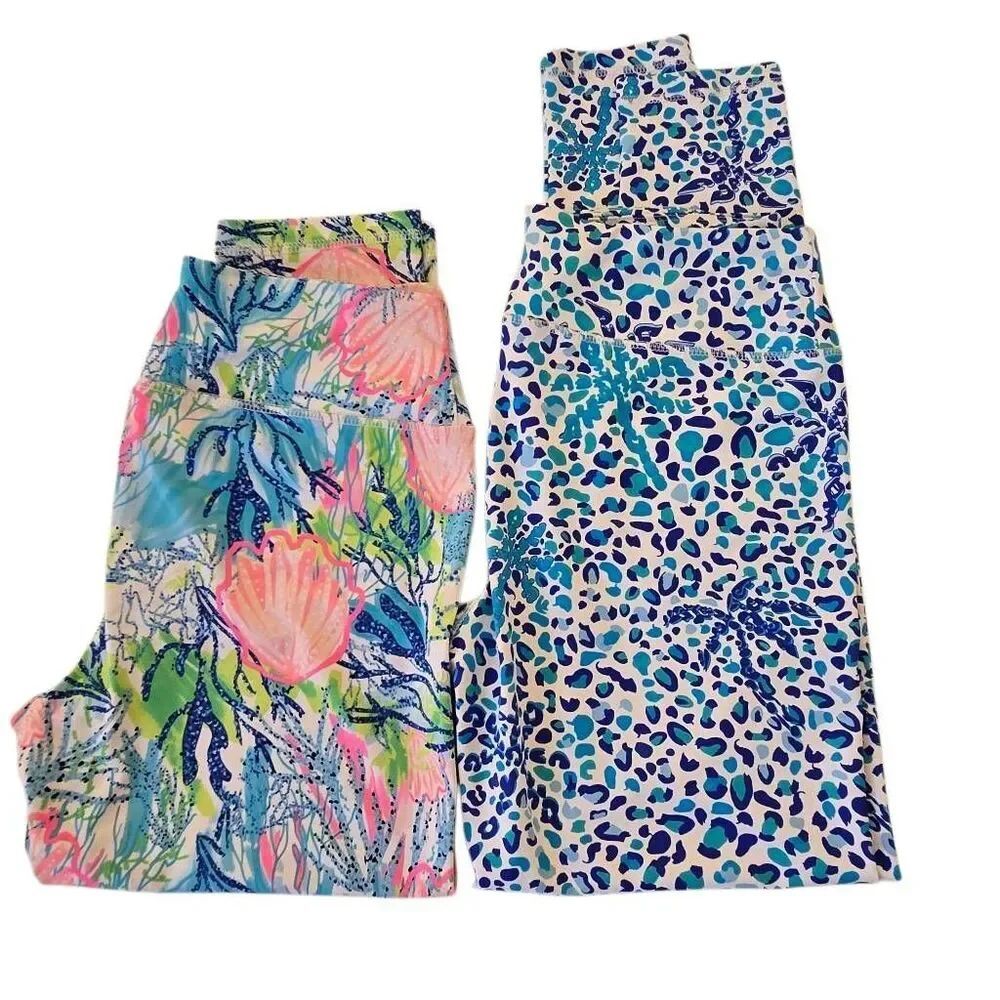 Anthonys Resort Wear Womens Legging and Capri Exercise Stretch Pants Set Small